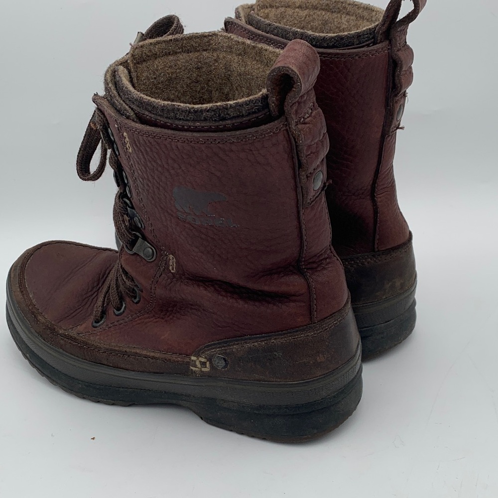 Sorel 1964 wool lined waterproof leather boots wool lining men’s size 10 - Picture 7 of 13